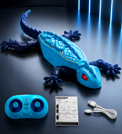 Stillexy Gecko Rush – Remote Control Wall Climbing Lizard Toy for Cats & Dogs