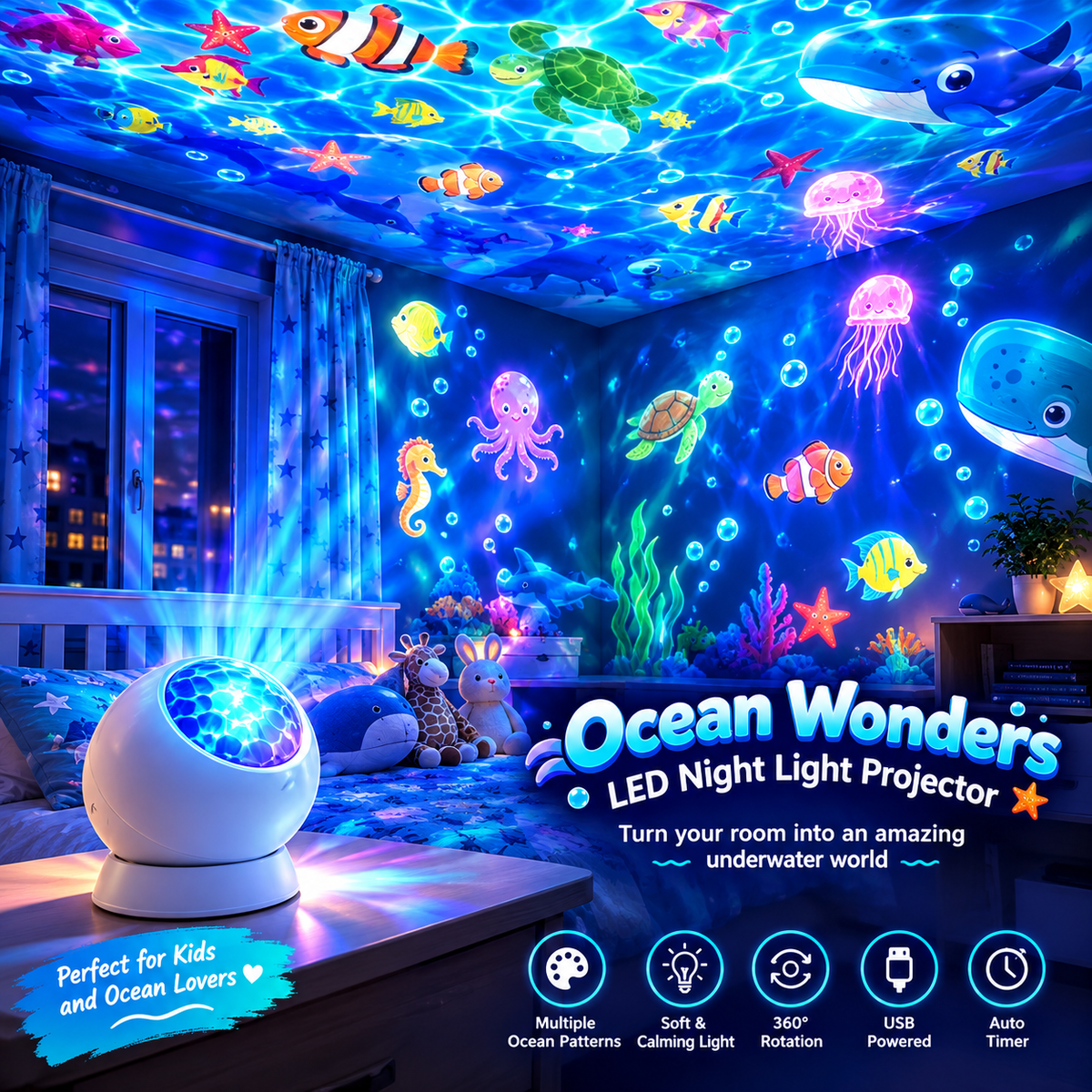 OceanSpace Wonders LED Projector