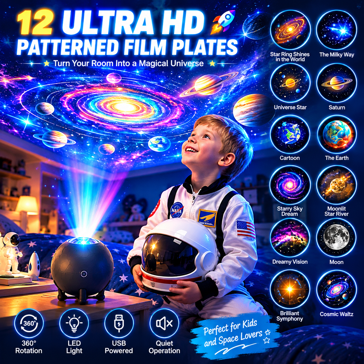 OceanSpace Wonders LED Projector