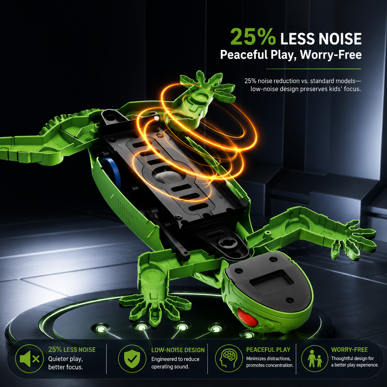 Stillexy Gecko Rush – Remote Control Wall Climbing Lizard Toy for Cats & Dogs